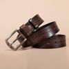 Men's First Layer Cowhide Belt Retro Belt Casual Versatile Belt Trendy Fashion Belt
