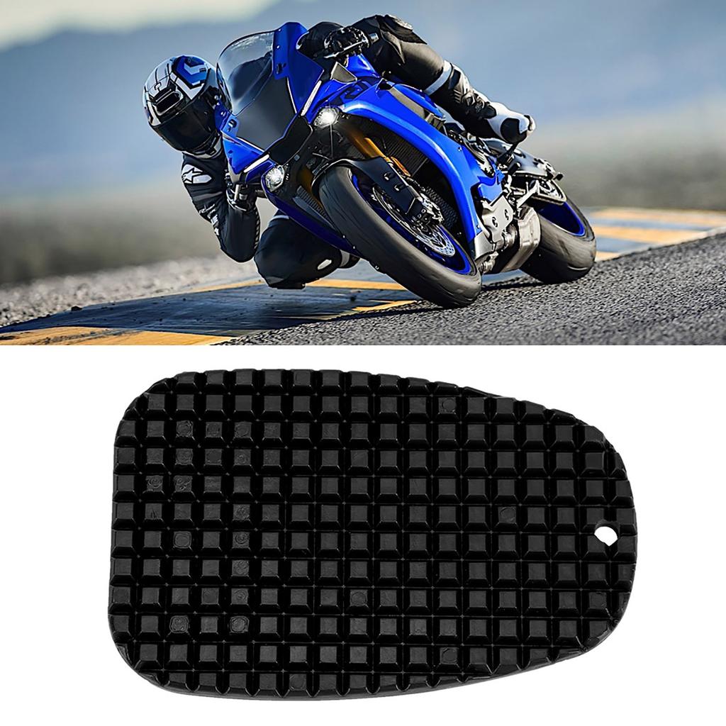 Motorcycle Kickstand Anti slide Side Stand Plate Pad Base Fit for Honda(Black)
