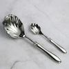 Shell Shape Stainless Steel Spoons French Table Serving Spoons Creative Yogurt Spoon  Ice Cream