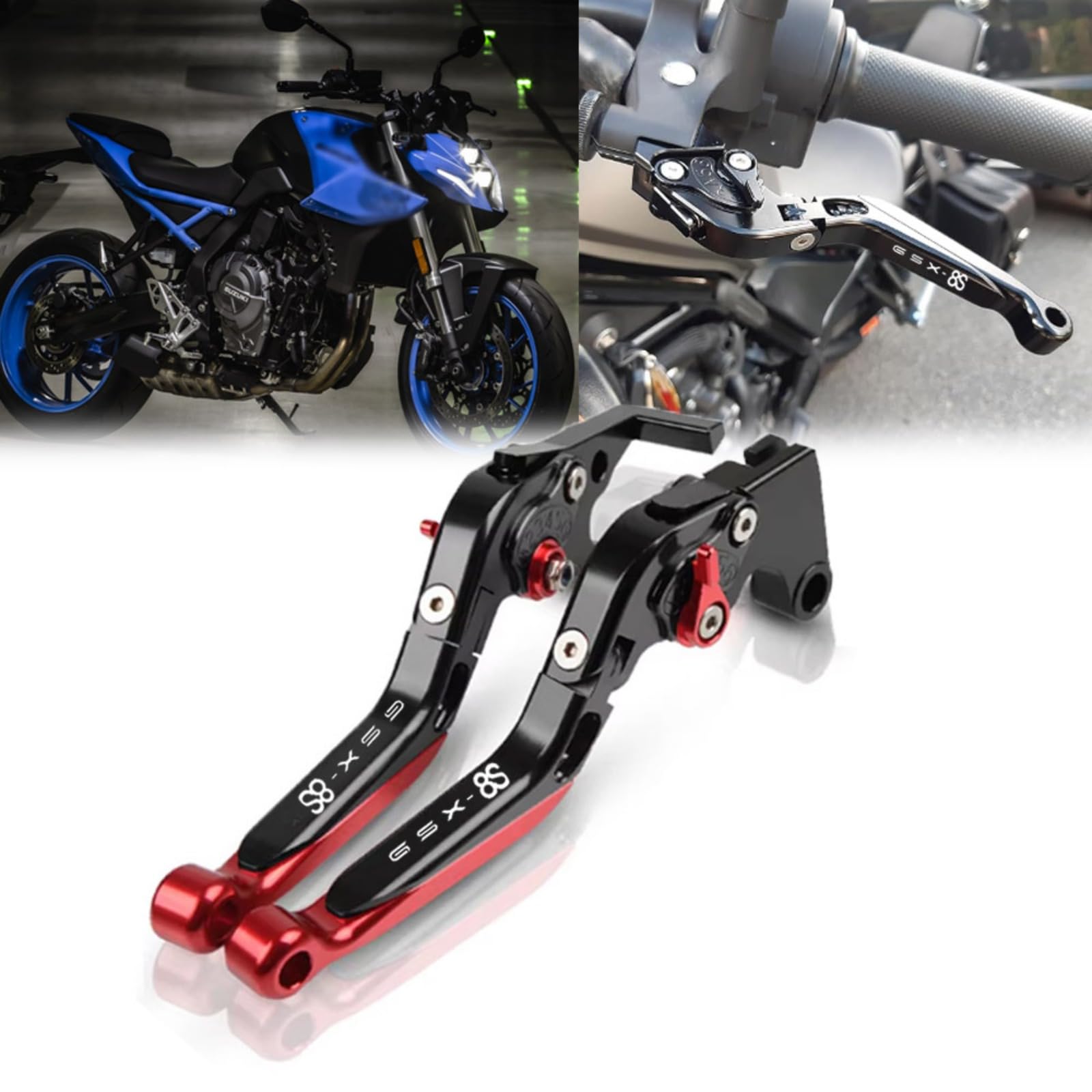 

FOR GSX-8S GSX 8S GSX-8S GSX 8S GSX 8S 2023 2024 Motorcycle Brake Handles красный