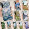 Claude Monet Garden Lotus Bridge For Huawei Nova 10 9 SE 5T 12s 12i 11i Y91 Y90 Y60 Y70 Y72 Y61 P20 P40 P30 Lite P60 Pro Case