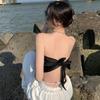 Exterior Wear Vest Female Irregular Satin Strap Scarves Tube Top