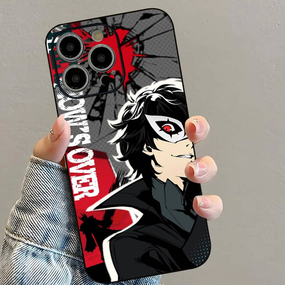 P-Persona 5 COOL Anime Phone Case For iPhone 16 15 14 13 12 11 PRO MAX PLUS Mini TPU Soft to Skin-friendly case