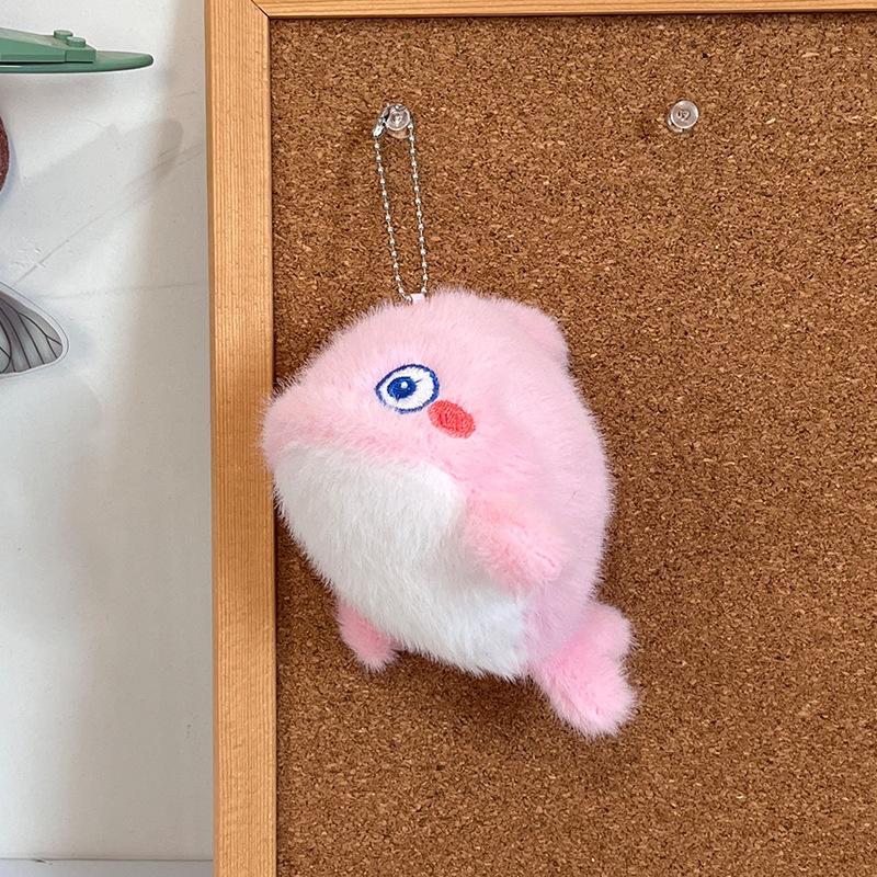 1Pcs Soft Simulation Animal Whale Small Pendant Turtle Ocean Animal Plush Keychain Starfish Pp Cotton Plush Toy Home Decoration