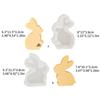 Rabbit Candlestick Silicone Mold Gypsum Plaster Mold Easter Candle Holder Molds for DIY Jewelry Organizer Home Decor