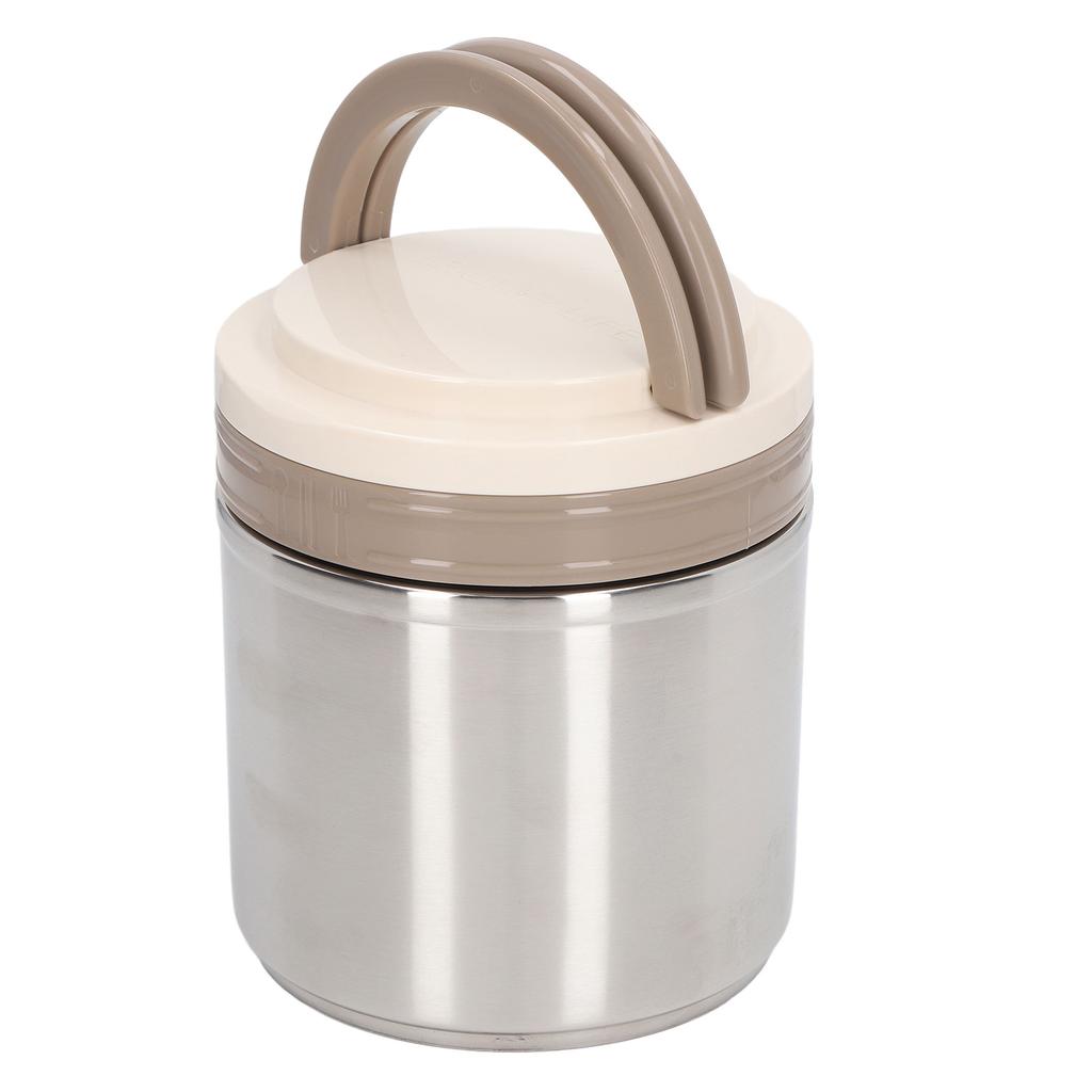 Isolierter Lebensmittelbehälter 304 Edelstahl Japanischer Stil Runde Form Vakuum Lunch Lebensmittelbehälter für Büroangestellte 1,2 l