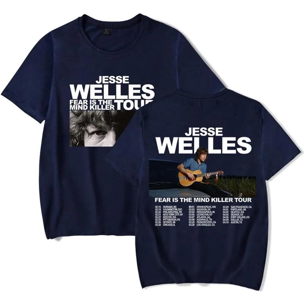 Jesse Welles Fear is The Mind Killer Tour 2025 Merch Short Sleeve Tshirt Unisex Fashion Crew Neck Top S
