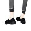 thick-soled women's autumn new soft leather women's shoes deep-mouth single shoes suede muffin high-heeled work shoes