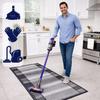 [5] IMPERIA GRAU 100x180cm Rutschfester Teppich D7520