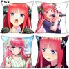 Anime Girl Nino Nakano Pillow Case High Quality Satin Fabric Pillowcase Decorative Pillow Cover Wedding Decorative