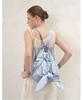 Athe Vanessabruno [Ruban] Glossy Blue Ribbon Backpack And Shoulder Bag S Aaba5E950B2