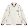 Unisex Oversized V-Neck Colorblock Baseball Jacket 2026 Casual Streetwear Outerwear