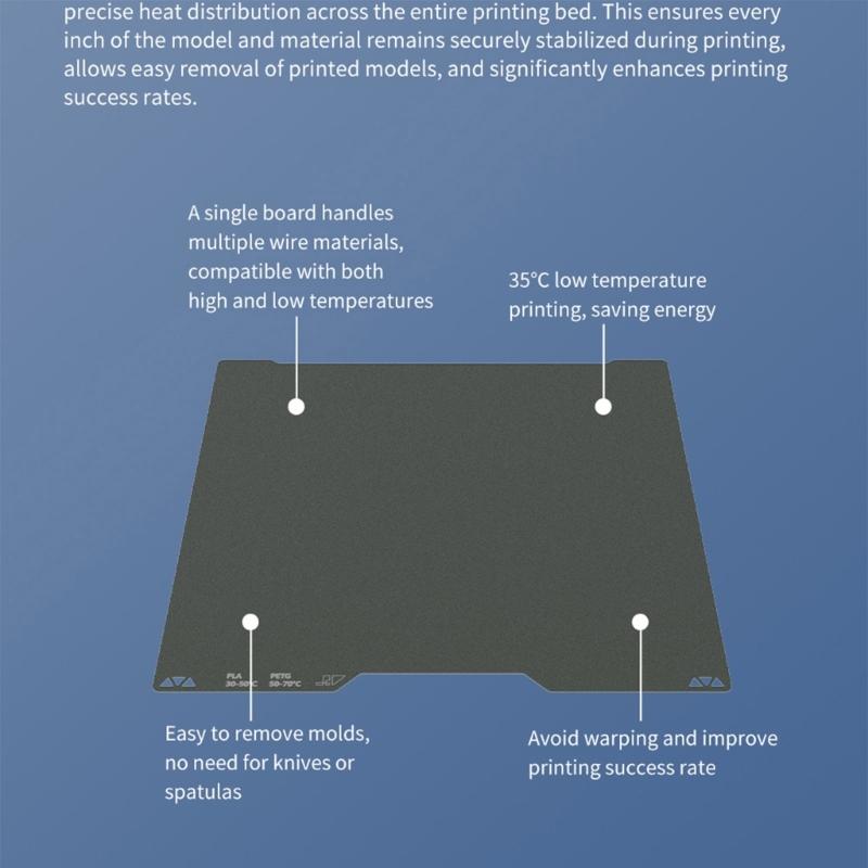 Precise Machined 3D Printing Bed Plate With High Temperature Resistance And Optimized Heat Distribution for X1 P1 H2D