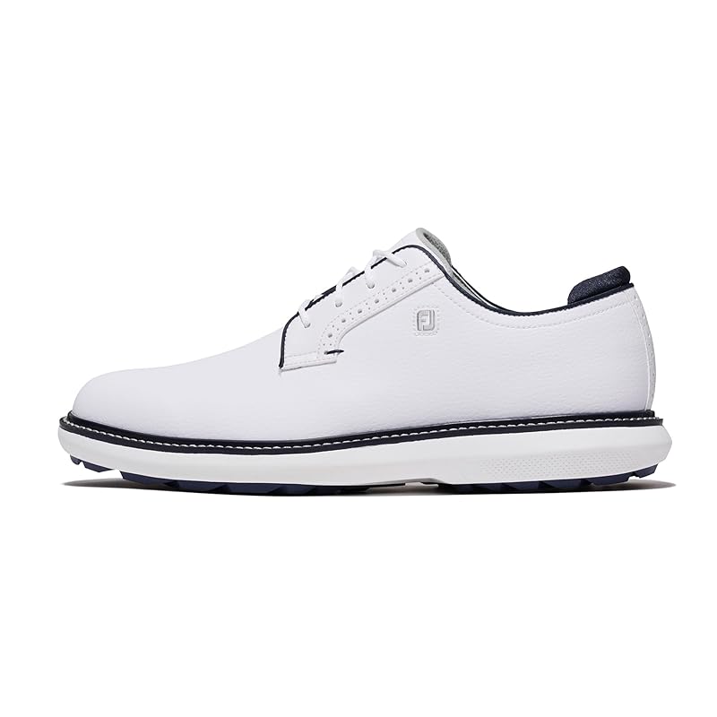 

FootJoy Traditions SL Golf Shoes (57948J), Men s, White, Size 25.5 cm, 3E
