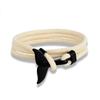 Whale Tail Anchor Bracelets Men Multilayer Charm Rope Chain Bracelet Male Women Navy Wrap Metal Sport Hook