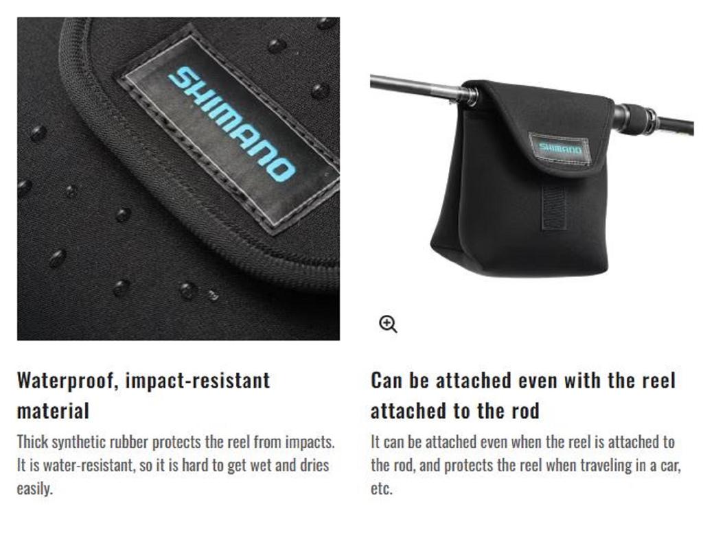 SHIMANO BP-071Y Size L Spinning Reel Cover Reel Size 18000-30000 BK (1645)