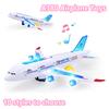 Kids Electronic Aeroplane Plaything With Music Autopilot Rotation Shiny Sound Plane Tank Helicopter Educational Plaything Present For Children