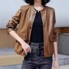 Women's 2025 Spring Fashion Short PU Leather Jacket – Versatile Petite Style