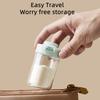 80ml Double Lid Portable Baby Formula Dispenser Travel Milk Formula Storage Bottle Salt Seasoning Containers Feeding Essentials