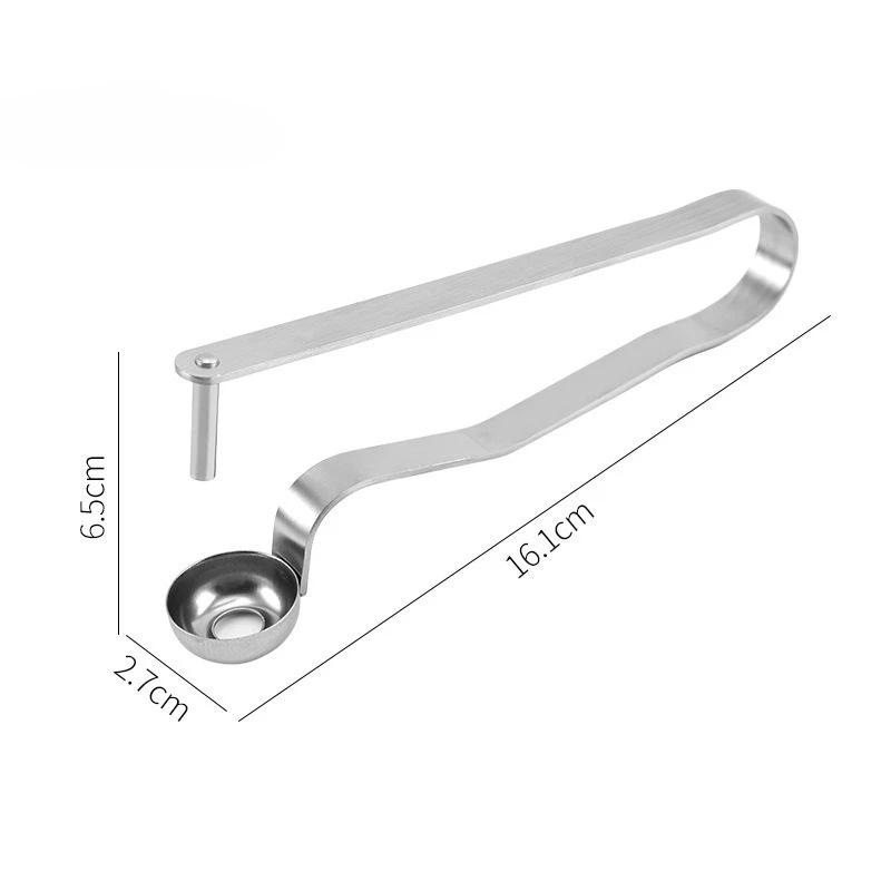 Нержавеющая сталь, косточковыдавливатель для вишни и удалитель косточек из красных фиников - Одноручный, легкий пресс, кухонный инструмент для быстрого удаления косточек, прочный и простой