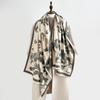 Retro elegant scarf women's winter high sense versatile imitation cashmere shawl thickened warm scarf