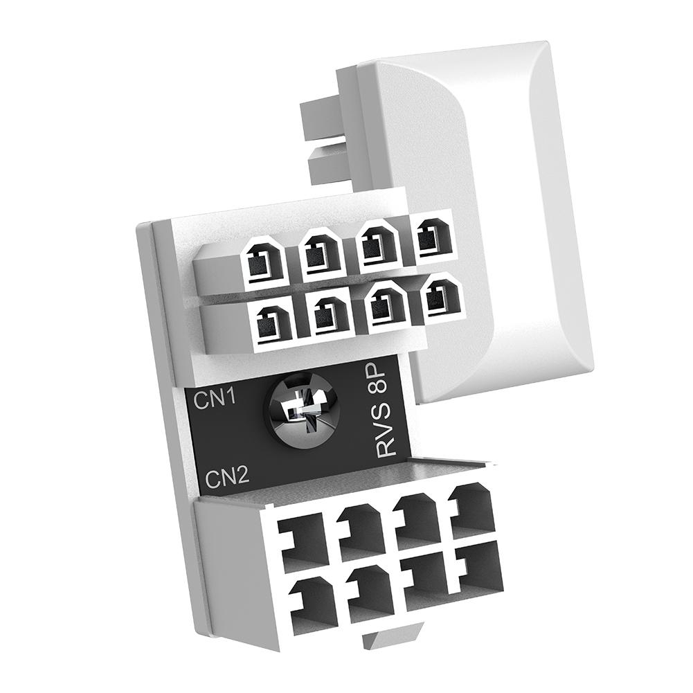 180 Degree Angled Power Adapter Desktop Computer Accessories U Shaped Power Supply Connector Fireproof Plastic for Graphics Card