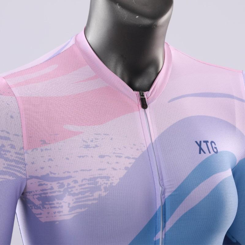 Womens Cycling Jersey Long Sleeve Breathable Quick Dry Road Bike Apparel