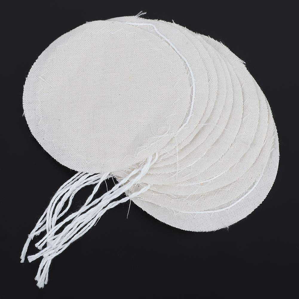 10 Hochdichte Runde Stofffilter für Siphon-Kaffeezubereiter, 10-teiliges Set