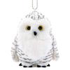 COLORATA Snowy Owl Plush Mascot (Realistic Birdwith Chain) Cute Bird Keychain Doll Gift (Twice Tested)  Christmas Present