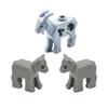 MOC Urban Zoo Model Farm Scene Building Block Accessories Owl Sheep Wolf Pig Flamingo Elephant Camel Children Brick Toy Gift R69