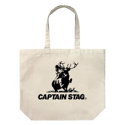 COSPA Yurucamp X Captain Stag Large Tote NATURAL