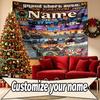 Custom Name Personalized Grand Theft Auto Print Tapestry, Wall Art Decor, Bedroom, Dorm, Apartment, LivingRoom, Party Backdrop, Gift for Birthday