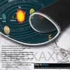 Space Planet Gaming Mouse Pad Deskpad Large Rubber Keyboard Pad Surface for Computer Mouse Non-slip Locking Edge Computer Mat
