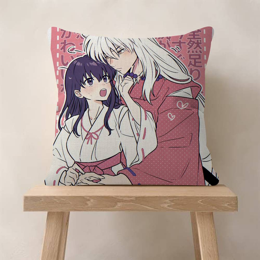 Japanese Anime Inuyasha Pillowcase Toon Gift Cushion Cover Bedroom Home Sofa Chair Seat Decor Pillow Case