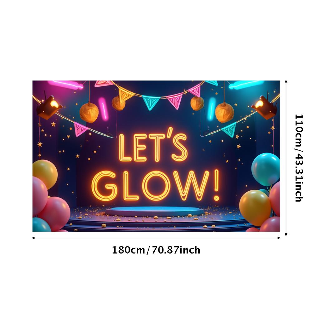 Photo Prop LED Neon Banner Party Decoration Glow Effect Neon Sign For Festival Decoration Party Celebration Night Event