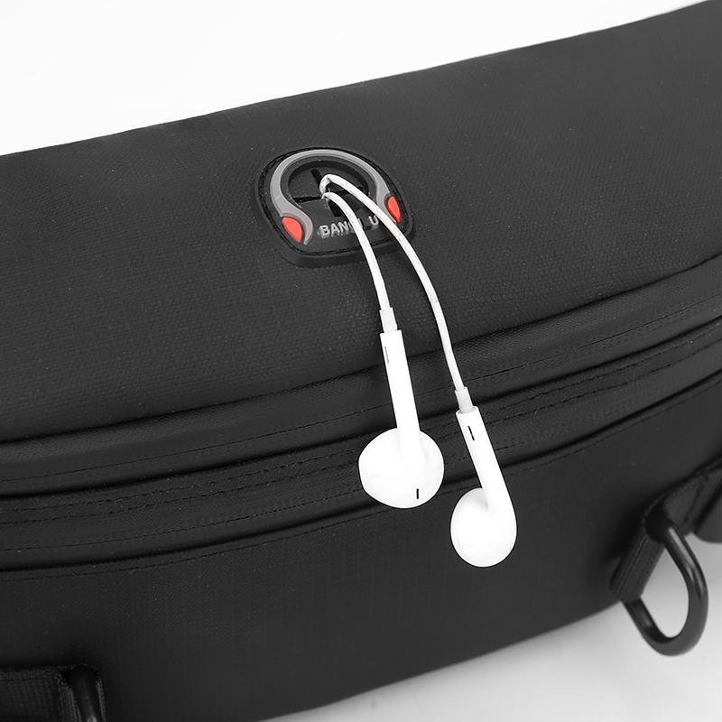 Men's Large Capacity Chest Bag Mobile Phone Bag Waist Bag Crossbody Bag