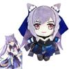 Game Genshin Impact Keqing Plush Toy 20cm Stuffed Doll Cartoon Plushie Figure Soft Bed Decorative Pillow Cosplay Kids Fans Gift