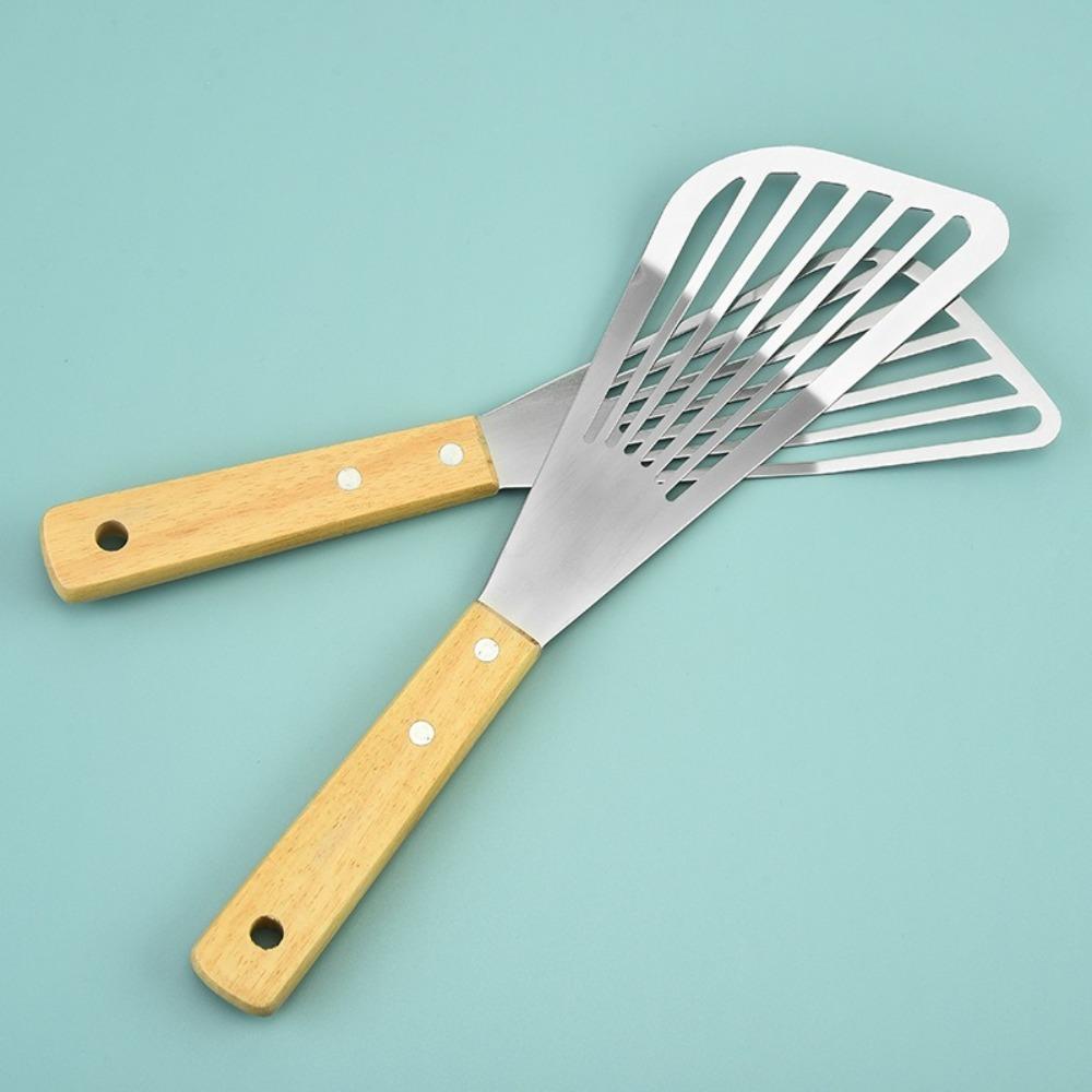 Stainless Steel Fish Spatula Non-Stick Slotted Turner Kitchen Cooking Utensils Kitchen Accessories