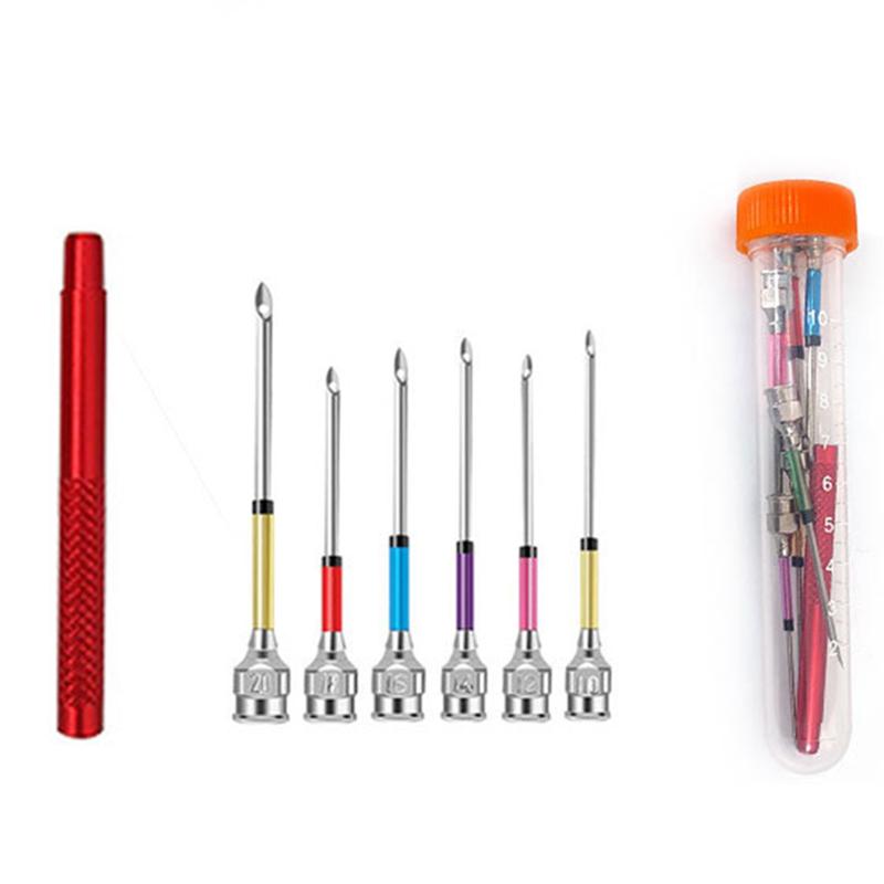 

1 Set Punch Needle Tool Kit Embroidery Stitching Punch Needle & Needle Threader Embroidery Poking Cross Stitch Tools Knitting