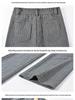 Women's High-Waisted Woolen Herringbone Wide-Leg Trousers, Plus Size, Thickened for Autumn/Winter 2025