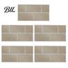 Oil Proof Wall Stickers for Bathroom 5Pcs Vintage Brick Tile Stickers, Waterproof Oil?Proof Wallpaper, Peel Sheets Kitchen & Stick Backsplash Living