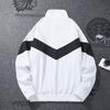 Spring and Autumn New Fashion Sports Fashion Men's Cardigan Stand Collar Jacket Trendy Sports Casual Loose Top Jacket