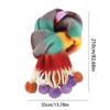 Hairball Rainbow Striped Scarf Tassel Mohair Long Shawl Elegant Winter Cashmere Scarves  Women/Men