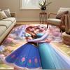 1pc Frozen Elsa & Anna Pattern Carpet Area Rug, Bedroom, and Playroom Durable, Stain-Resistant, and Easy To Clean, Living Room