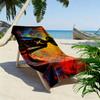 Straw Hat Crew Print Beach Towel, Large Soft Quick Dry Towel for Beach Camping Swimming
