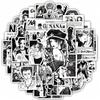 10/30/52pcs Anime Black White NANA Stickers Decals Toys DIY Laptop Motorcycle Suitcase Phone Case Car Cool Waterproof Sticker