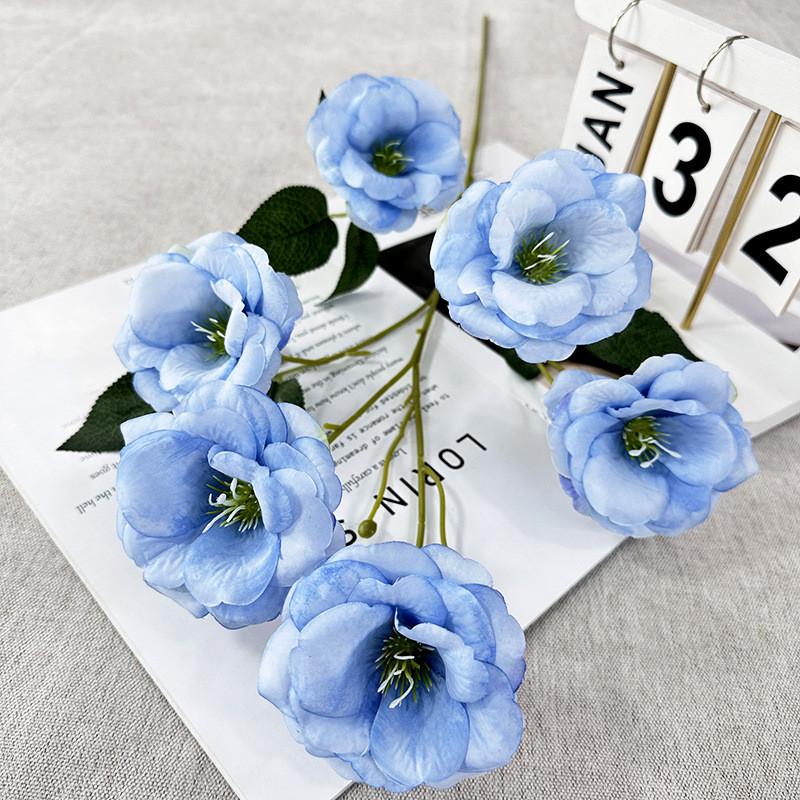 Flower Gardenia Artificial Wedding Hotel Restaurant Desktop Decoration Ornament