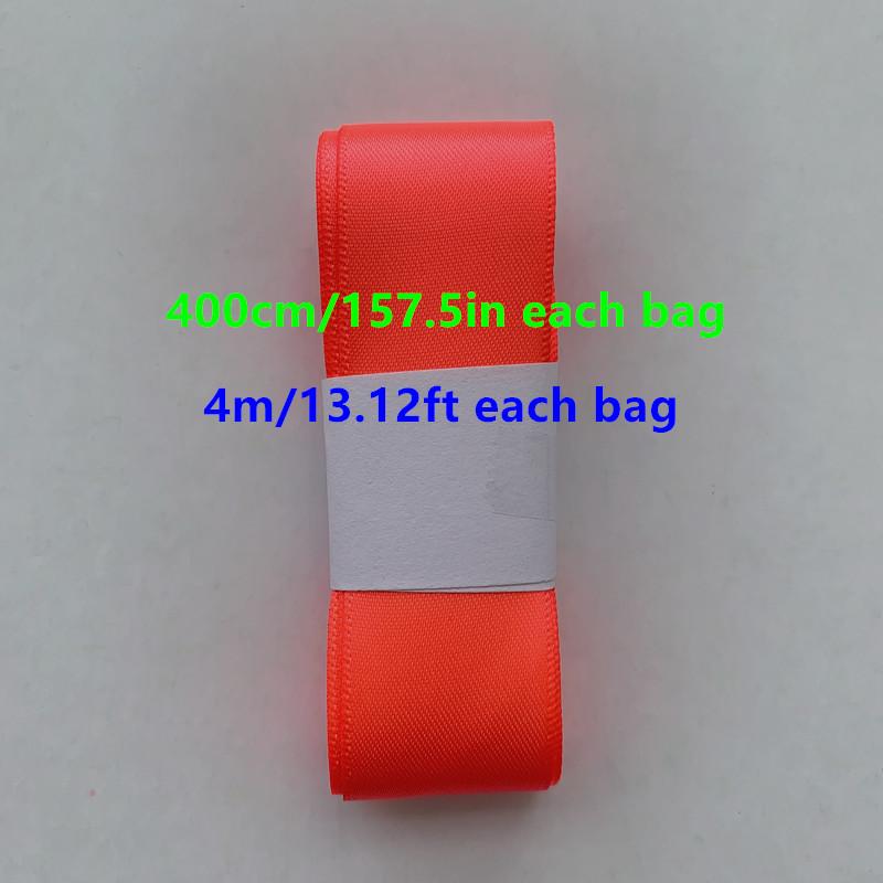 4m/13.12ft Each Bag Wide 2.5cm/0.98in Double Face Satin Ribbons Handmade DIY Sewing Trim Craft Webbing Clothing Hair Gift Wrapping Tie Home Festival