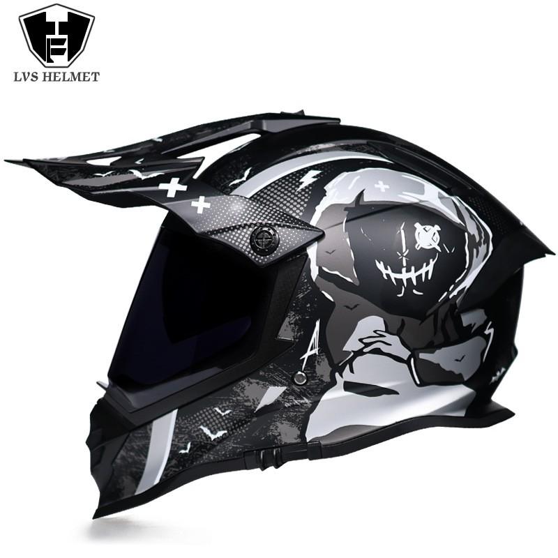 Full Face Motorcycle Helmet With Dual Visors Off-Road Rally Highway Riding Unisex All-Season ABS S M L XL