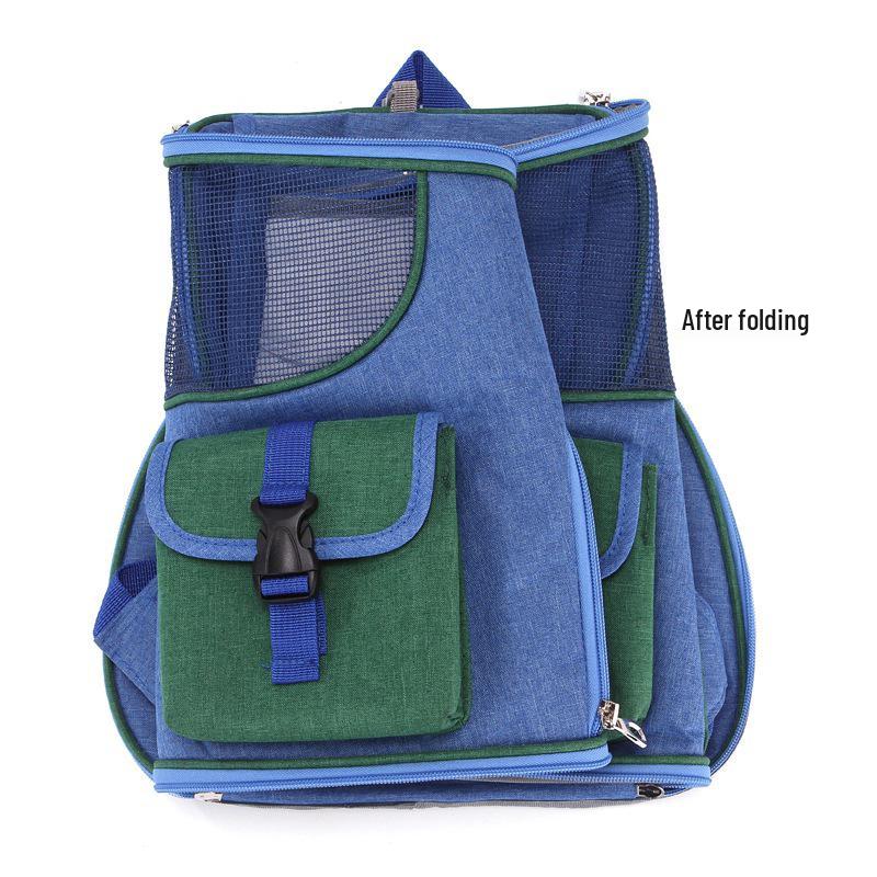 Pet Travel Backpack: Portable, Foldable & Fashionable for Dogs and Cats